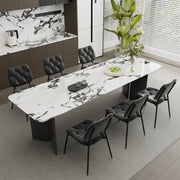 Hawsaiy Dining Chairs Set of 2, Mid Century Modern Upholstered PU Leather Kitchen Dining Room Accent Chairs with Metal Legs,Bentwood Cushion Seat for Living Room,Bedrooms