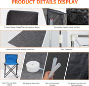 Nalupatio Portable Sauna for Home, Home Sauna Tent, Personal Steam Sauna Tent Full Body with 3.0L 1000W Steamer, 90 Minute Timer, Folding Chair, Remote Control, 9 Levels, 122℉/50℃