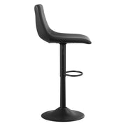 Nalupatio Bar Stools Set of 2/4, Adjustable Bar Stools with Back, Modern PU Leather Swivel Height Adjustable Stool Chair for Home Kitchen Island