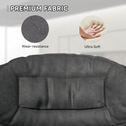 Nalupatio Modern Bar Stools Set of 2, Ergonomic Double-Layer Upholstered Bar Stools with Back, Adjustable Swivel Barstools for Kitchen Island, Drak Grey