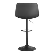 Nalupatio Bar Stools Set of 2/4, Adjustable Bar Stools with Back, Modern PU Leather Swivel Height Adjustable Stool Chair for Home Kitchen Island