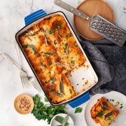 Hawsaiy Rectangular Enamel Dutch Oven with Ergonomic Binaural Handles, Perfect for All Stovetops and Oven Cooking