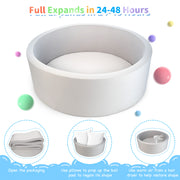 Hawsaiy Ocean Ball Pit for Babies and Toddlers, Ages 1-3, Indoor/Outdoor,No Balls Included