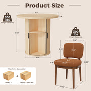 Hawsaiy 3-Piece Dining Table Set for 2, 31.5
