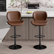 Hawsaiy Modern Adjustable Bar Stool Set of 2/4 with High-Density Foam Padding