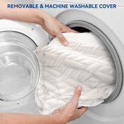 Hawsaiy 3 Inch Gel-Infused Cooling Memory Foam Mattress Topper with Removable & Washable Bamboo Cover