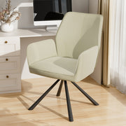 Hawsaiy Modern Swivel Office Chair with Adjustable Height, Removable Backrest, and Soft Sponge Seat