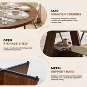 Hawsaiy 5 Piece Extendable Dining Table Set for 4, 47.24