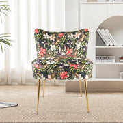 Hawsaiy Modern Velvet Accent Chair with Metal Legs