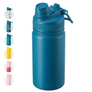 Hawsaiy 12oz Insulated Kids Water Bottle with Double Drinking Lids, Stainless Steel Water Bottle for School & Outdoor