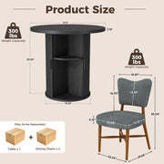 Hawsaiy 3-Piece Dining Table Set for 2, 31.5