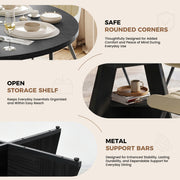 Hawsaiy 5 Piece Extendable Dining Table Set for 4, 47.24
