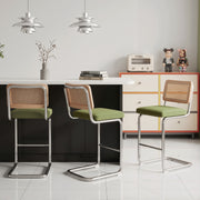 Hawsaiy Rattan Bar Stools Set of 2, 26