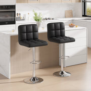 Hawsaiy Modern Adjustable Swivel Bar Stools Set of 2/4, PU Leather Bar Chairs with Footrest