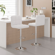 Hawsaiy Modern Adjustable Swivel Bar Stools Set of 2/4, PU Leather Bar Chairs with Footrest