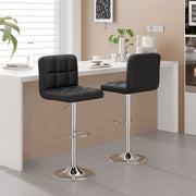 Hawsaiy Modern Adjustable Swivel Bar Stools Set of 2/4, PU Leather Bar Chairs with Footrest
