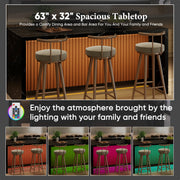 Hawsaiy 7-Piece Dining Table Set for 6, 67