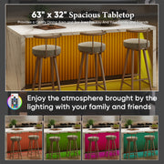 Hawsaiy 7-Piece Dining Table Set for 6, 67