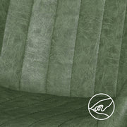 Hawsaiy Mid Century Modern Faux Leather Dining Chair Set of 2/4 with Upholstered Seat and Metal Legs