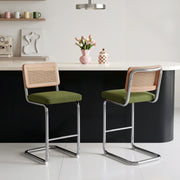 Hawsaiy Rattan Bar Stools Set of 2, 26