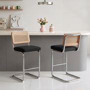 Hawsaiy Rattan Bar Stools Set of 2, 26
