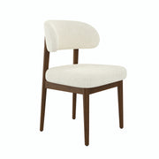 Hawsaiy Dining Chairs Set of 2/4/6, Upholstered Kitchen & Dining Room Chairs with Solid Wood Frame, Curved Back Side Chairs