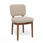 Hawsaiy Wooden Dining Chairs Set of 2/4/6, Boucle Upholstered Dining Room Chairs with Solid Wood Legs, Mid Century Modern Kitchen Chairs, Farmhouse Side Chairs with Back for Dining Room