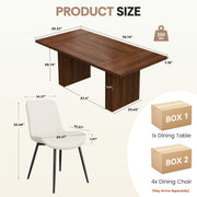 Hawsaiy Dining Table Set for 4, 78
