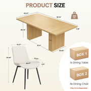 Hawsaiy Dining Table Set for 4, 78