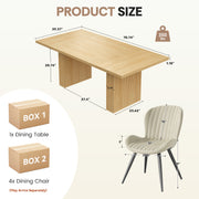 Hawsaiy Dining Table Set for 6, 78