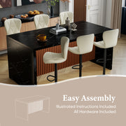 Hawsaiy 7-Piece Dining Table Set for 6, 67