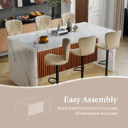 Hawsaiy 7-Piece Dining Table Set for 6, 67