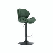 Hawsaiy Swivel Bar Stools Set of 2/4, Adjustable Height Faux Leather Bar Stools with Back, Double-Layer Upholstered Counter Height Bar Chairs for Kitchen Island