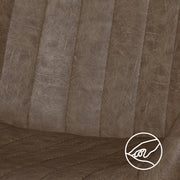 Hawsaiy Mid Century Modern Faux Leather Dining Chair Set of 2/4 with Upholstered Seat and Metal Legs