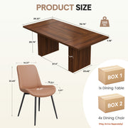 Hawsaiy Dining Table Set for 4, 78