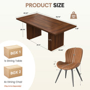 Hawsaiy Dining Table Set for 6, 78