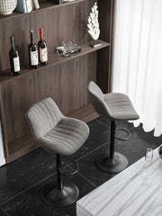 Adjustable Counter Chairs Grey Set of 2 - nalupatio